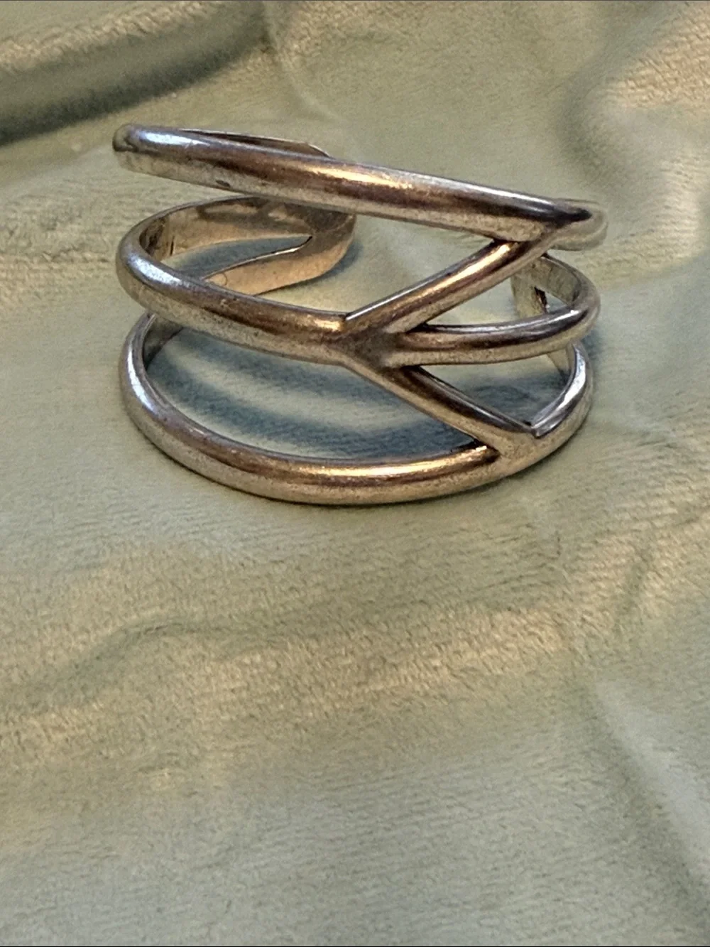 Lucky Brand Silver-Tone Open Multi-Band Cuff Bracelet